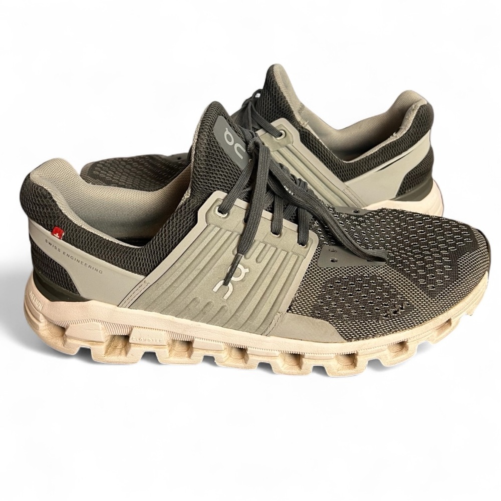 On Running On Cloud Men's Cloudswift Helion Running Shoes Rock‎ Slate Sz. 8.5